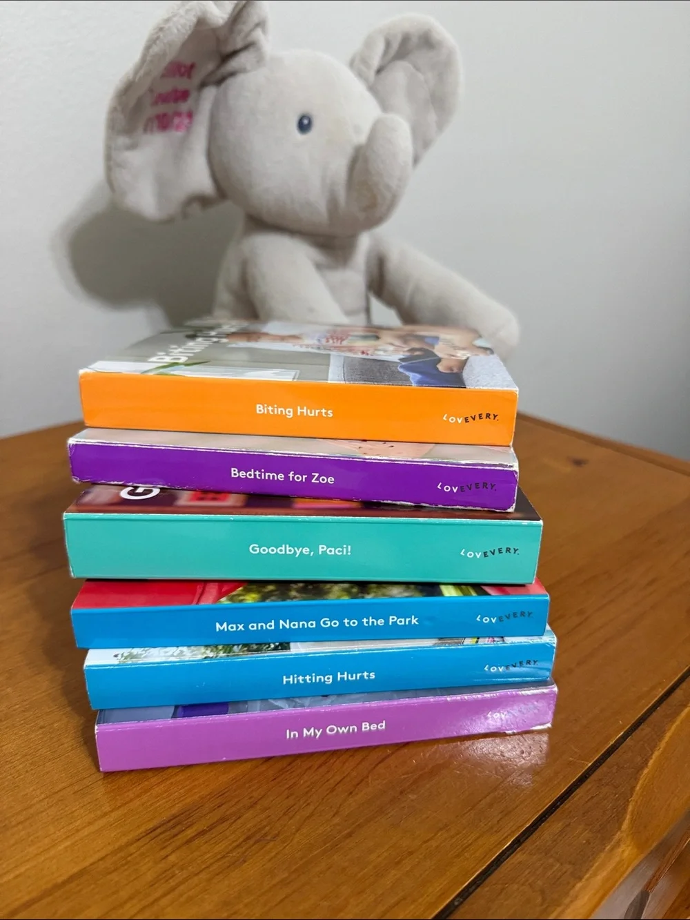 Lovevery Stack of Colorful Board Books - Assorted Bright Colors. English